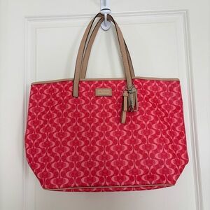 COACH Peyton Park Large Tote Bag Coated Canvas Y2K Style